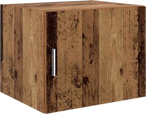 vidaXL Πλαϊνό γραφείο 2 τμχ. Παλιό ξύλο 50 x 41 x 225 εκ