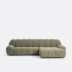 Γωνιακός καναπές δεξιός, ύφασμα jaguar, Nuria