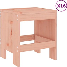 vidaXL Σετ Τραπεζαρίας Κήπου 17 Τεμαχίων από Μασίφ Ξύλο Ψευδοτσούγκας