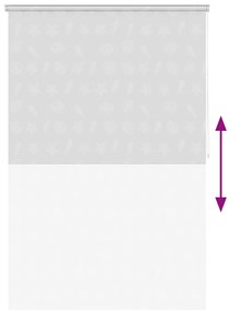 vidaXL Κουρτίνα Μπάνιου Ρολό Αστερίας 140 x 240 εκ.