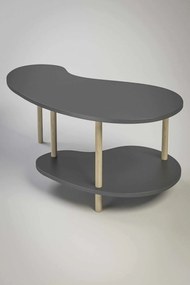 Τραπεζάκι Σαλονιού Ανθρακί LIVUBA 100x48x43