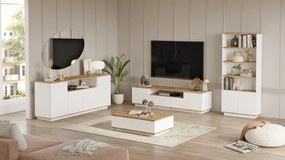 Σύνθετο Σαλονιού Atlantic Πεύκο / Λευκό DROFLA 180x44.5x44.6