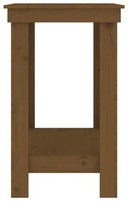 vidaXL Πάγκος Εργασίας Μελί Καφέ 80x50x80 εκ. Μασίφ Ξύλο Πεύκο
