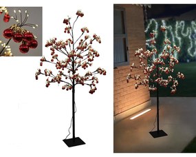 Χριστουγεννιάτικο Δέντρο Με Μπάλες Και 900 LED 1.2m