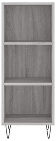vidaXL Μπουφές Sonoma Γκρι 34,5 x 34 x 180 εκ. από Επεξεργασμένο Ξύλο