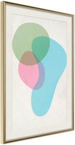 Αφίσα - Pastel Sets III - 40x60 - Χρυσό - Με πασπαρτού