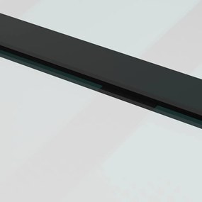 vidaXL Συρόμενη Πόρτα με Μηχανισμό 90x205 εκ. Γυαλί ESG &amp; Αλουμίνιο