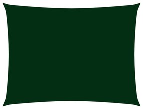 135492 vidaXL Πανί Σκίασης Ορθογώνιο Σκούρο Πράσινο 4x6 μ. από Ύφασμα Oxford Πράσινο, 1 Τεμάχιο