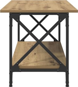 vidaXL Τραπεζάκι σαλονιού artisan δρυς 80 x 45 x 45.5 εκ.