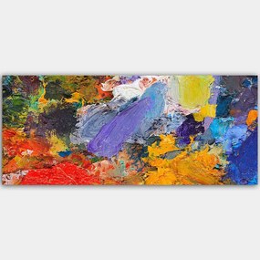 Πίνακας Καμβάς 451ERN1448 120x50cm Multi Wallity Οριζόντιοι Ξύλο, Καμβάς