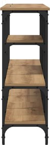 vidaXL Τραπέζι κονσόλας artisan δρυς 160 x 29 x 80 εκ.