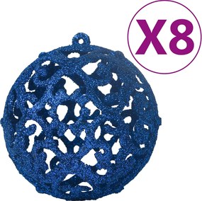 vidaXL Χριστουγεννιάτικες Μπάλες Σετ 100 Τεμαχίων Μπλε