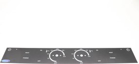 WAFFLE MAKER HEART DOUBLE - Control Panel Sticker