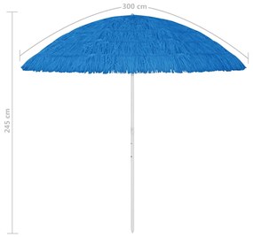 Ομπρέλα Θαλάσσης Hawaii Μπλε 300 εκ. - Μπλε