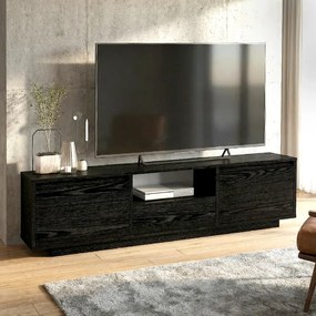 Έπιπλο τηλεόρασης Lumbera sencron black 160x29x42εκ