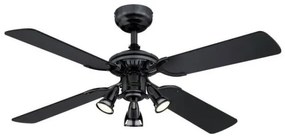 Ανεμιστήρας Οροφής GU10 43W Μαύρο-Καφέ Ξύλο Princess Euro 7306140 Westinghouse-7306140-Μαύρο 7306140