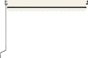 vidaXL Τέντα Συρόμενη Αυτόματη Κρεμ 450 x 300 εκ.