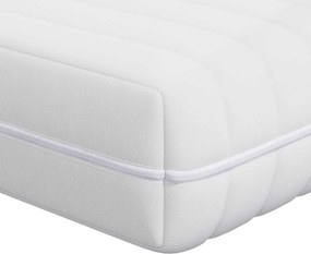 vidaXL Στρώμα Λευκός 100 x 200 cm Τσέπες ελατηρίων