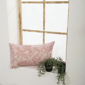 Μαξιλάρι Διακοσμητικό (Με Γέμιση) Meazza 06 Pink Teoran 30X50 Cotton-Polyester