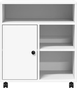 vidaXL Βάση Εκτυπωτή με Ρόδες Λευκή 60x50x67 εκ.