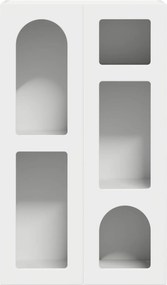 vidaXL Πλαϊνό γραφείο Λευκό 59 x 35 x 100,5 εκ Επεξεργασμένο ξύλο