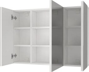 Καθρέπτης μπάνιου Base Μegapap χρώμα λευκό 90x17,1x65εκ.