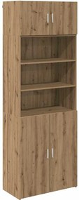 vidaXL Ντουλάπι αποθήκευσης Επιτοίχιο Artisan Oak 80 x 42,5 x 225 εκ