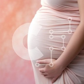 Intra Συλλεκτικό Ξύλινο Παζλ Plywood  4mm - Έγκυος γυναίκα Σε Ξύλινο Κουτί - Διαστάσεις Puzzle: 10x10 cm – 25 κομμάτια