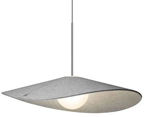 Φωτιστικό Οροφής Bola Felt 32 10687 81,3x20,2cm Dim Led 1710lm 20W Chrome-Grey Pablo Designs