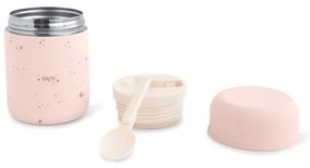 Saro Θερμός Φαγητού Stars Ροζ 300ml