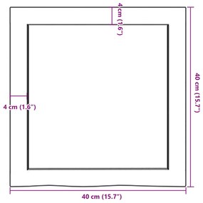 ΡΑΦΙ ΤΟΙΧΟΥ ΣΚΟΥΡΟ ΚΑΦΕ 40X40X(2-6) ΕΚ. ΕΠΕΞ. ΜΑΣΙΦ ΞΥΛΟ ΔΡΥΟΣ 363751