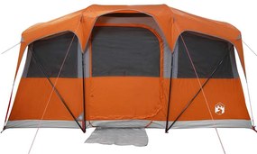 vidaXL Σκηνές Γκρι και πορτοκαλί 435 x 255 x 216 εκ. Πολυεστέρας
