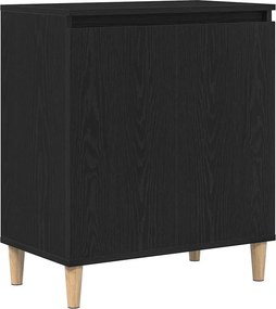 vidaXL Πλαϊνό γραφείο Μαύρη Οξυά 60 x 35 x 70 cm Επεξεργασμένο ξύλο