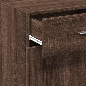 Μπουφές Καφέ Δρυς 50x42,5x93 εκ. από Επεξεργασμένο Ξύλο - Καφέ