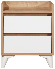 Κομοδίνο Tuvalle 230TVL1902 45x40x59cm White-Oak