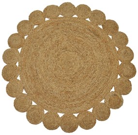Χαλί Voni Inart φυσικό γιούτα Φ100x1εκ Υλικό: JUTE 100% 302-000006