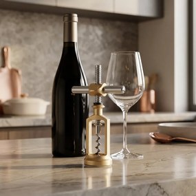 ΑΝΟΙΧΤΉΡΙΑ ΧΕΙΡΌΣ CELLAR TYPE CORKSCREW BOJ LUX.OCHRE BROWN 01100030