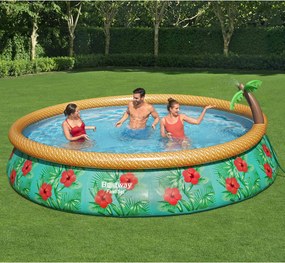 Bestway Φουσκωτή Πισίνα Fast Set Inflatable Paradise Palms 457x84 εκ.