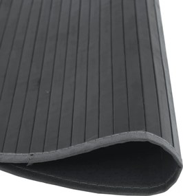 vidaXL Χαλί Στρογγυλό Γκρι 80 εκ. Μπαμπού