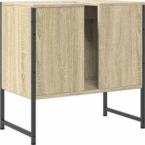 vidaXL Ντουλάπι Νιπτήρα Μπάνιου Sonoma Δρυς 60x33x60 εκ. Επεξ. Ξύλο