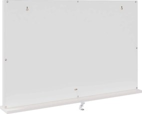 vidaXL Καθρέφτης Vanity LED Λευκό 80 x 10 x 52,5 εκ Γυαλί και Χάλυβας