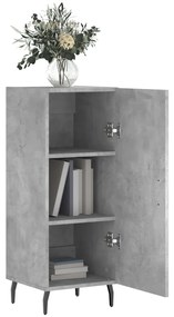 vidaXL Ντουλάπι Γκρι Σκυροδέματος 34,5x34x90 εκ. Επεξεργασμένο Ξύλο