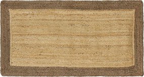 vidaXL Χαλί Περιοχής Γκρι και φυσικό 60 x 110 cm Γιούτα