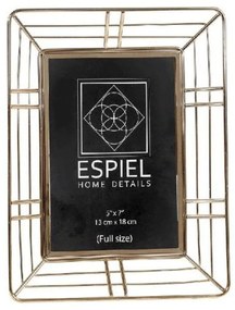 Κορνίζα FAM534 15x10cm Gold Espiel Metal