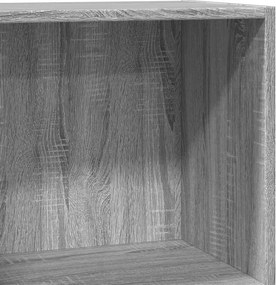 vidaXL Βιβλιοθήκη Γκρι Sonoma 60x30x77 εκ. από Επεξεργ. Ξύλο
