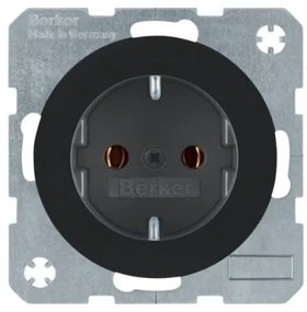 Πρίζα Σούκο Μαύρο R.1/R.3 Berker R.3 41432045 Hager-41432045-Μαύρο 41432045