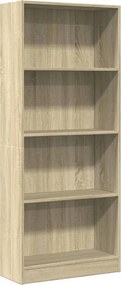 vidaXL Βιβλιοθήκη Sonoma Δρυς 60x24x143 εκ. από Επεξεργασμένο Ξύλο