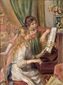 Pierre Auguste Renoir - Εκτύπωση έργου τέχνης Young Girls at the Piano, 1892, (30 x 40 cm)