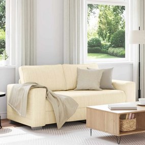 vidaXL Διθέσιος Καναπές-Διάδρομος Κρεμ 180x77x82 εκ. Ύφασμα Κοτλέ