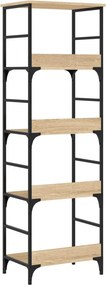vidaXL Βιβλιοθήκη Sonoma Δρυς 50x33x153 εκ. Επεξεργασμένο Ξύλο